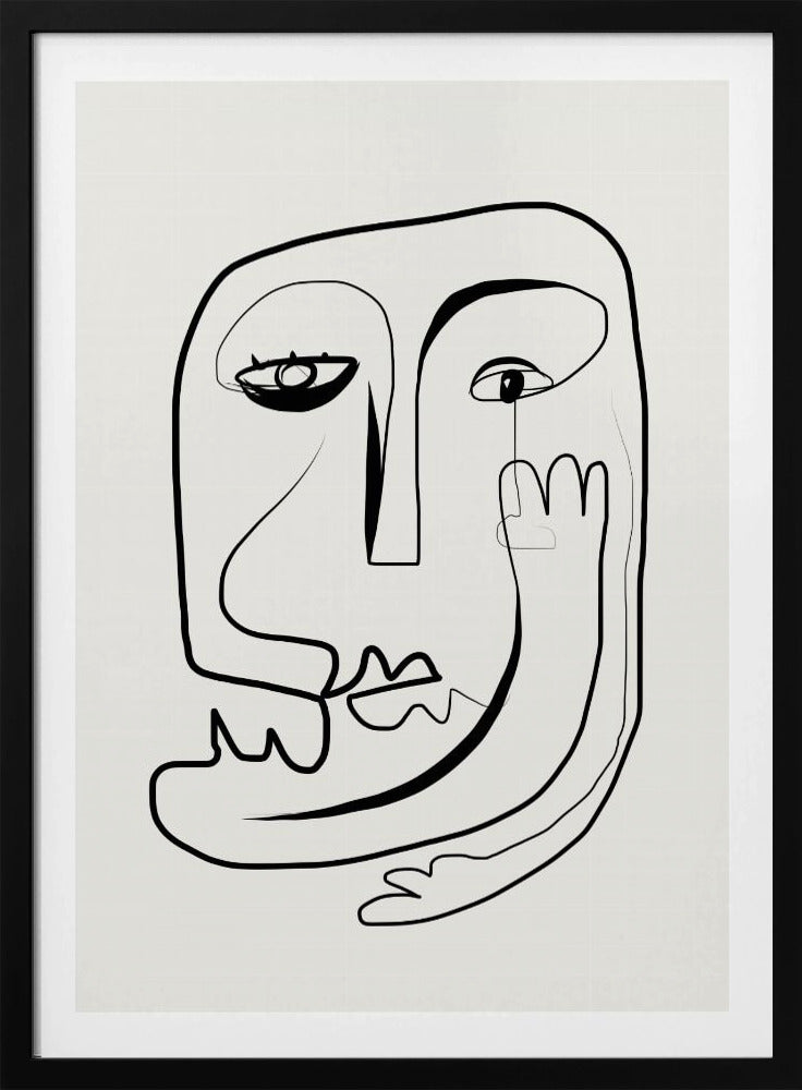 Line Art Portrait Sketch | Poster