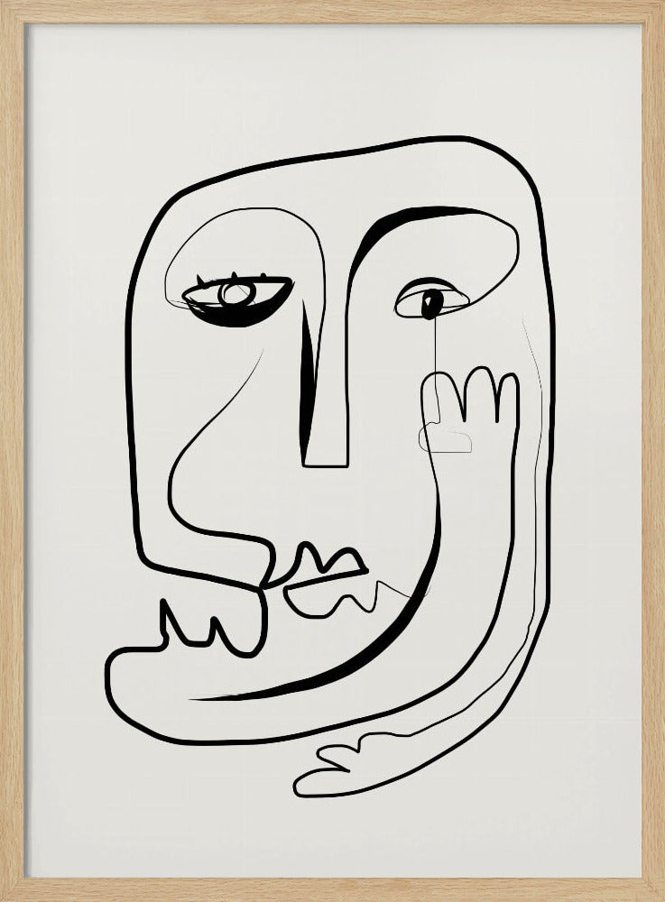 Line Art Portrait Sketch | Poster