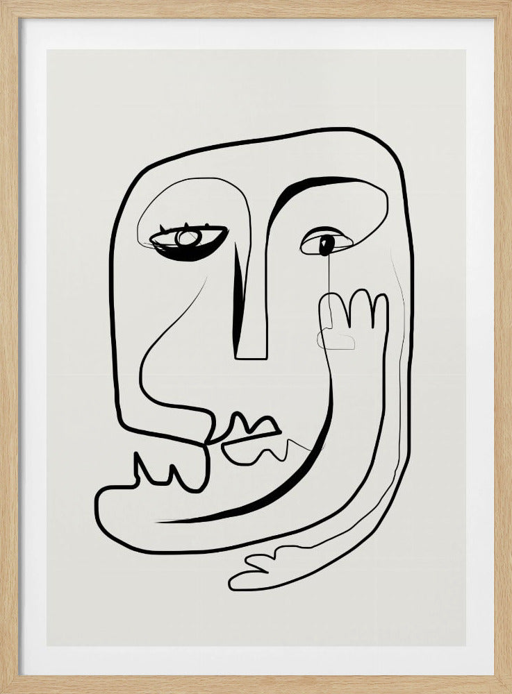 Line Art Portrait Sketch | Poster