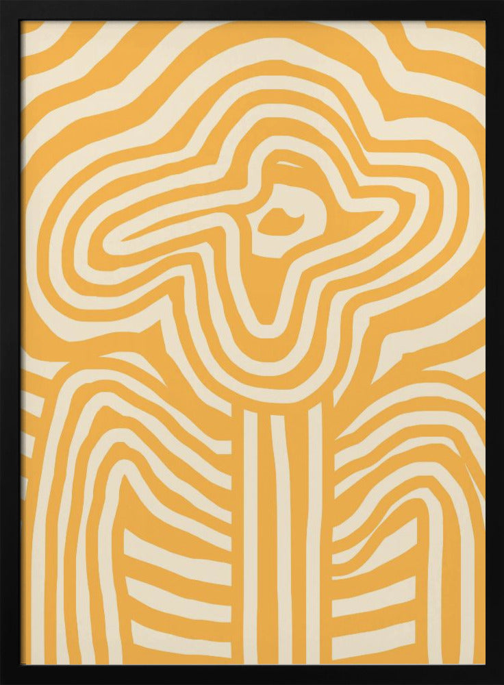 Yellow Striped Flower | Poster