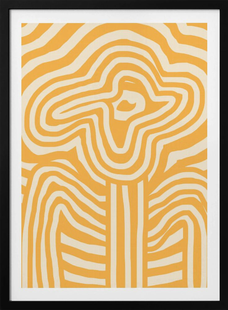 Yellow Striped Flower | Poster