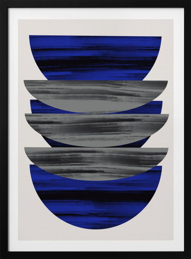 Scandinavian In Blue and Black | Poster
