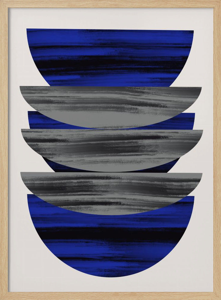 Scandinavian In Blue and Black | Poster