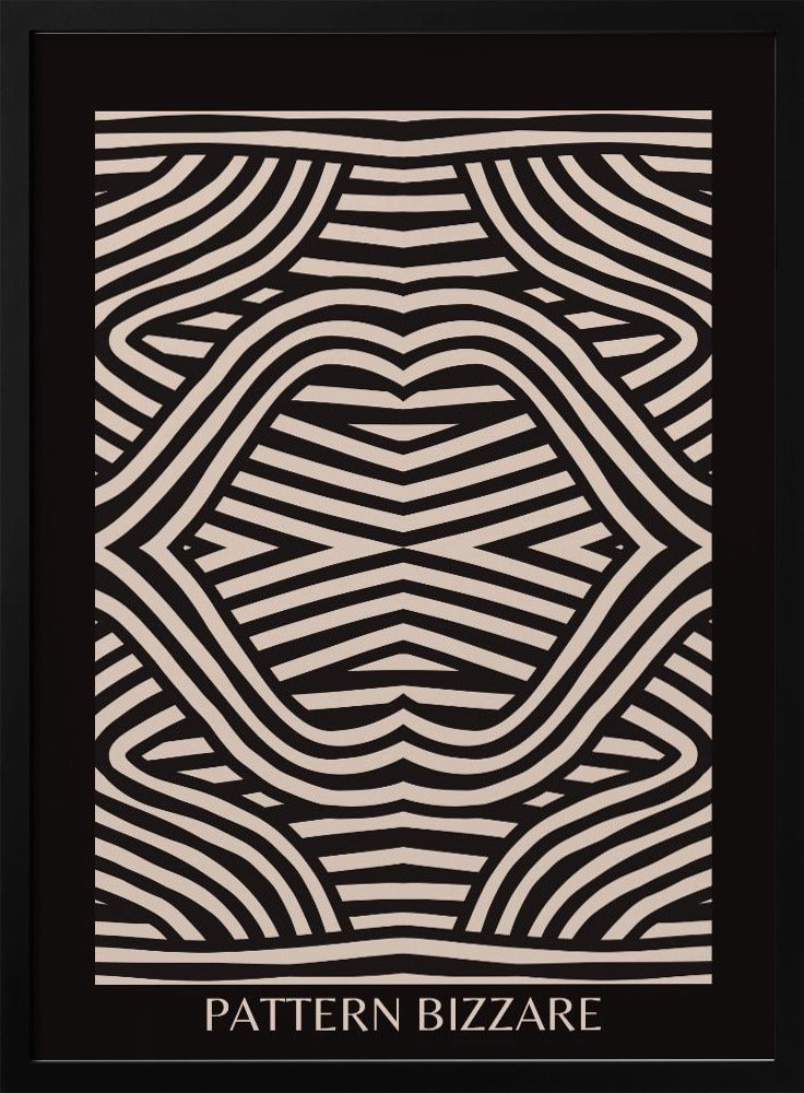 Black Pattern Bizarre | Poster