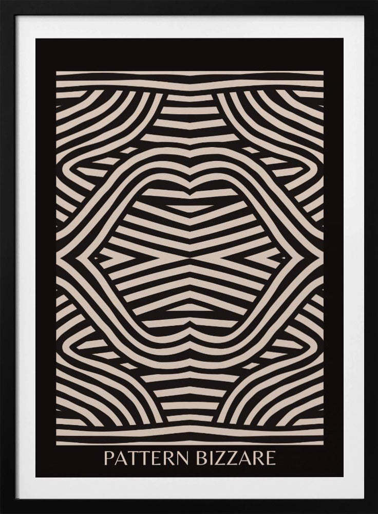 Black Pattern Bizarre | Poster