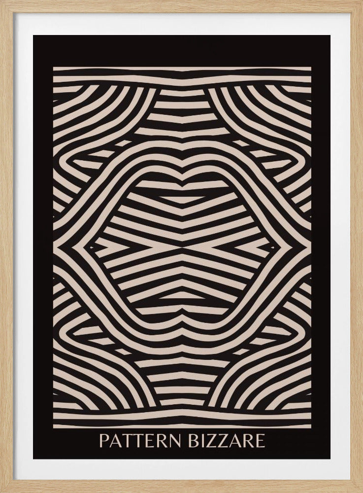 Black Pattern Bizarre | Poster