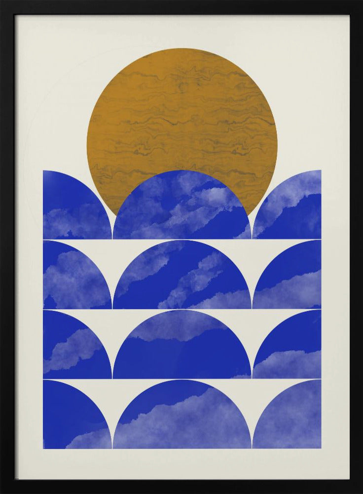 Geometrical Sunset Composition | Poster
