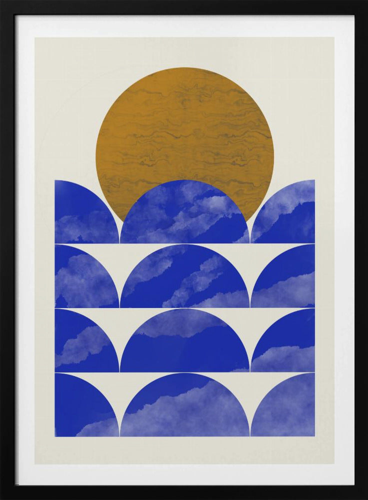Geometrical Sunset Composition | Poster