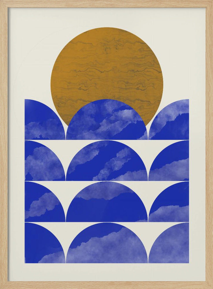 Geometrical Sunset Composition | Poster