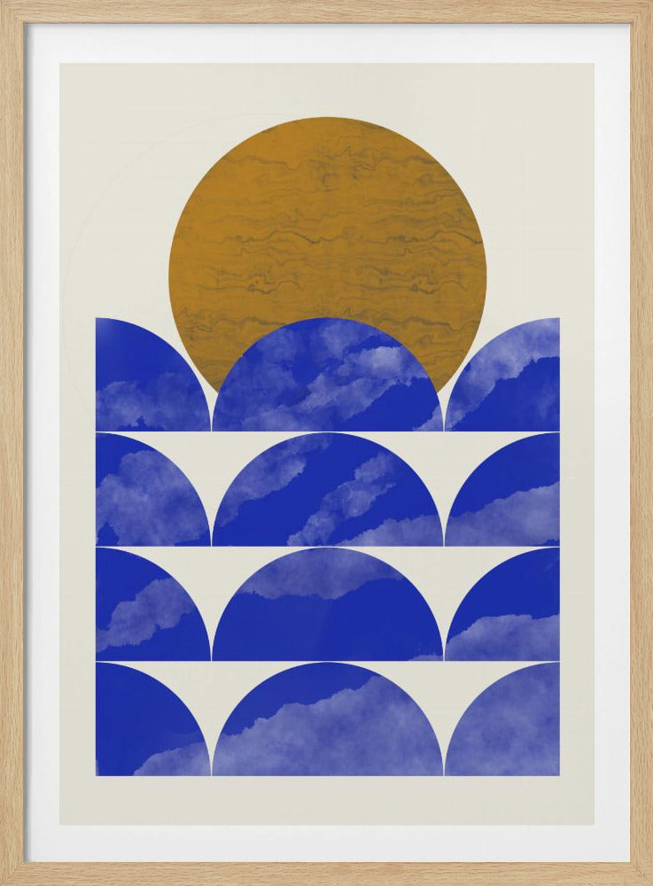 Geometrical Sunset Composition | Poster