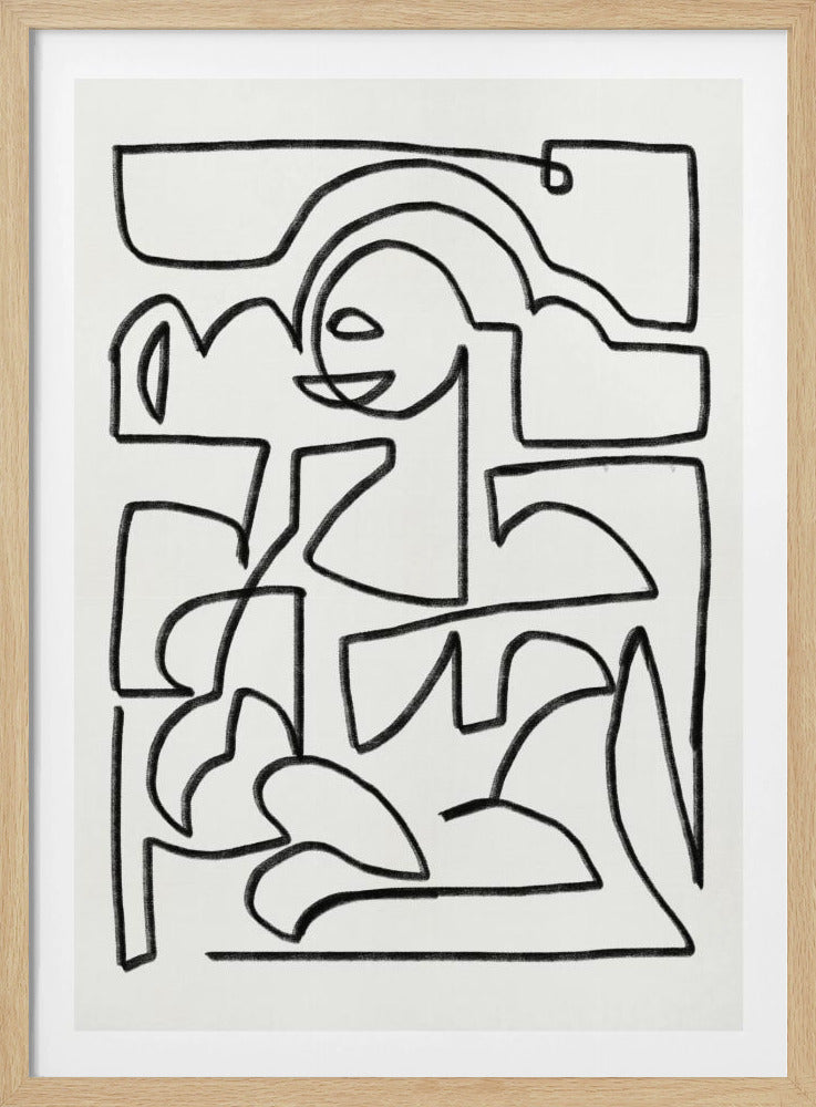 Abstract Chalk Line Art | Poster