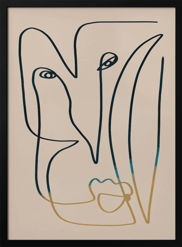 Line Art Face | Poster