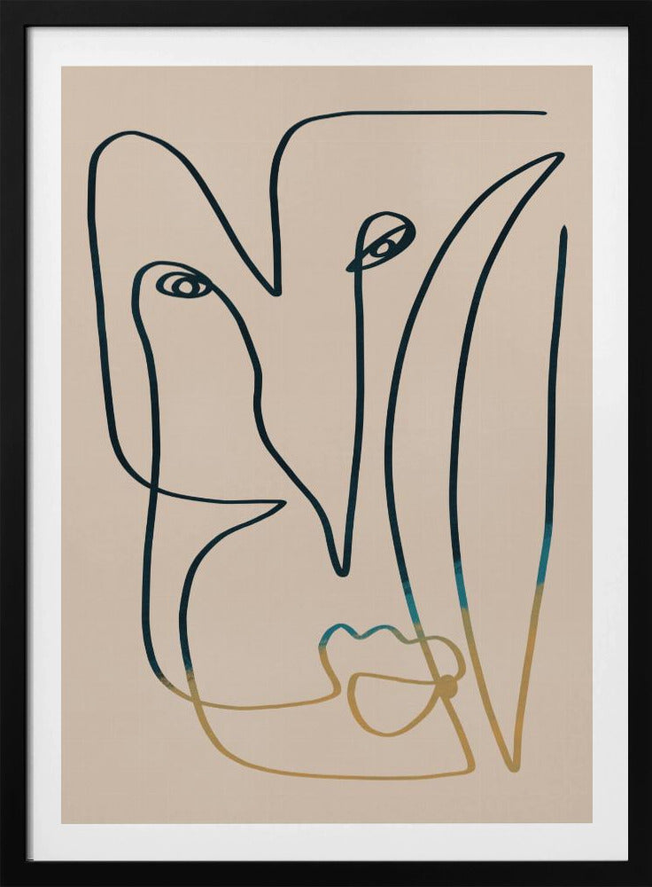 Line Art Face | Poster