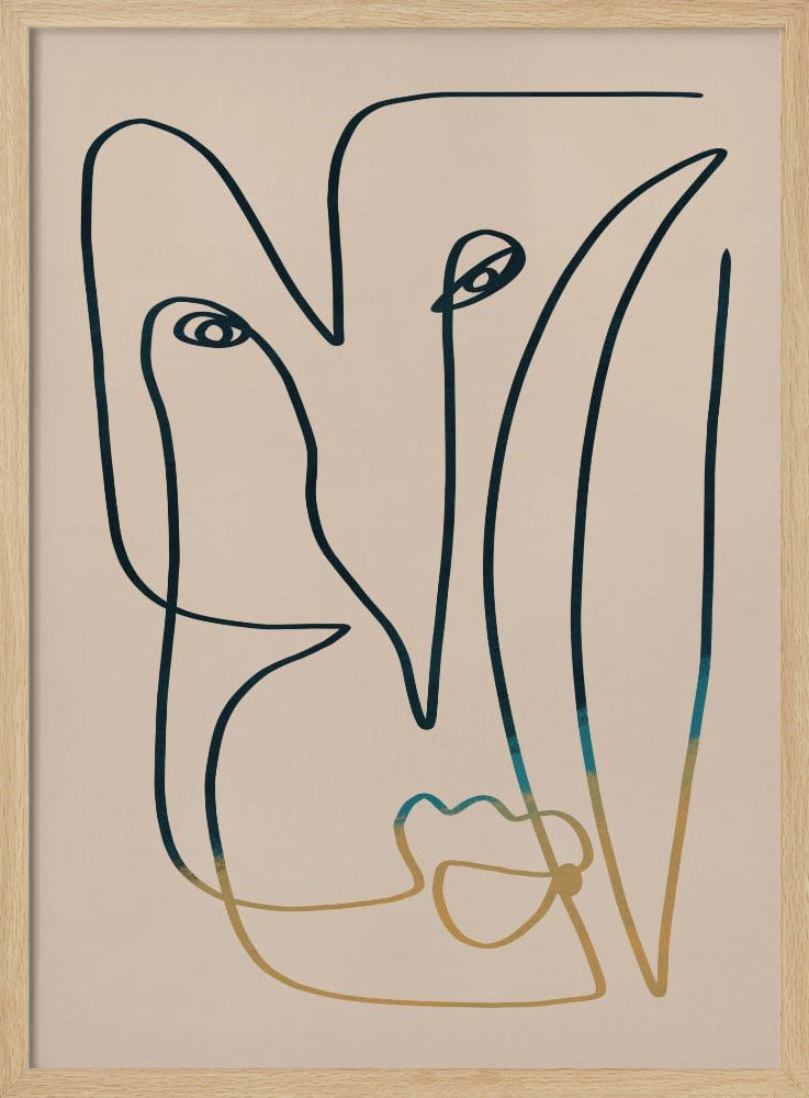 Line Art Face | Poster