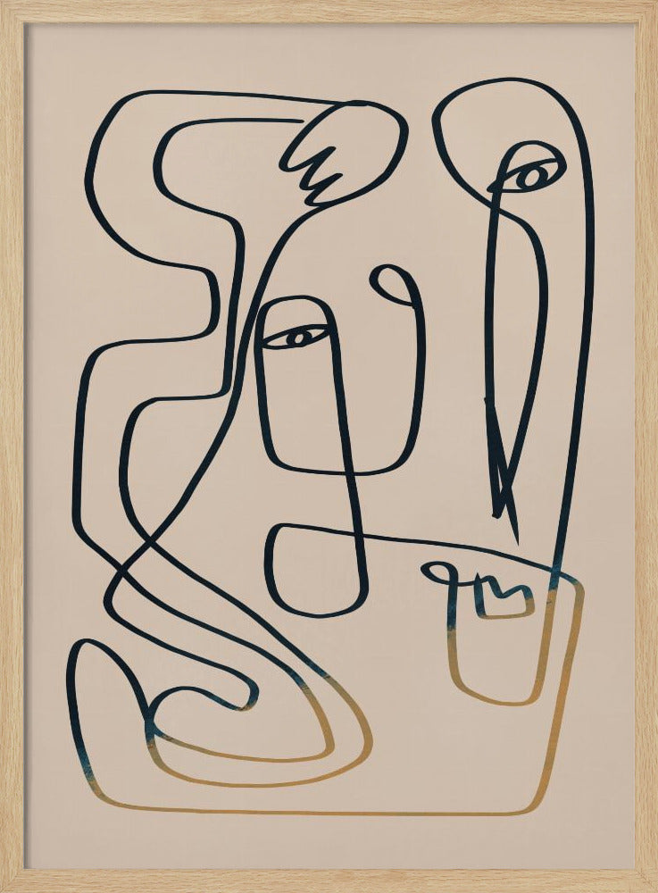 Line Art Portrait | Poster