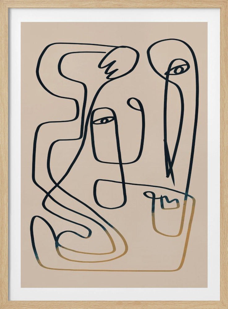 Line Art Portrait | Poster