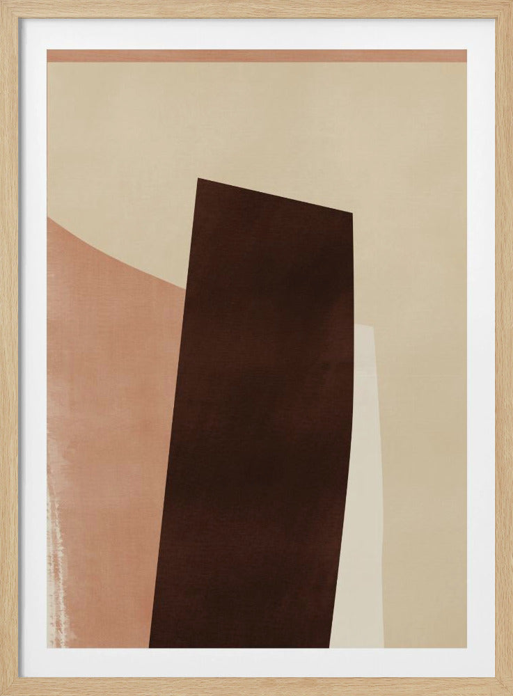 Geometric Shapes in Earthy Tones | Poster