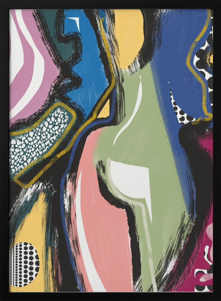 Colorful Abstract Bum | Poster
