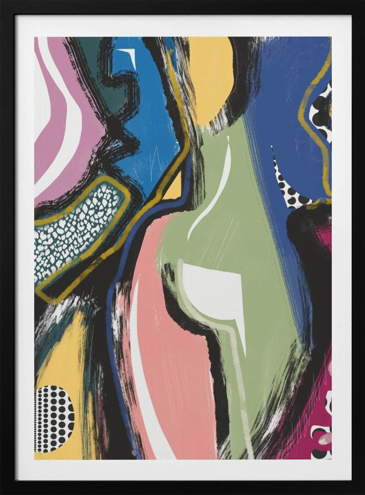 Colorful Abstract Bum | Poster