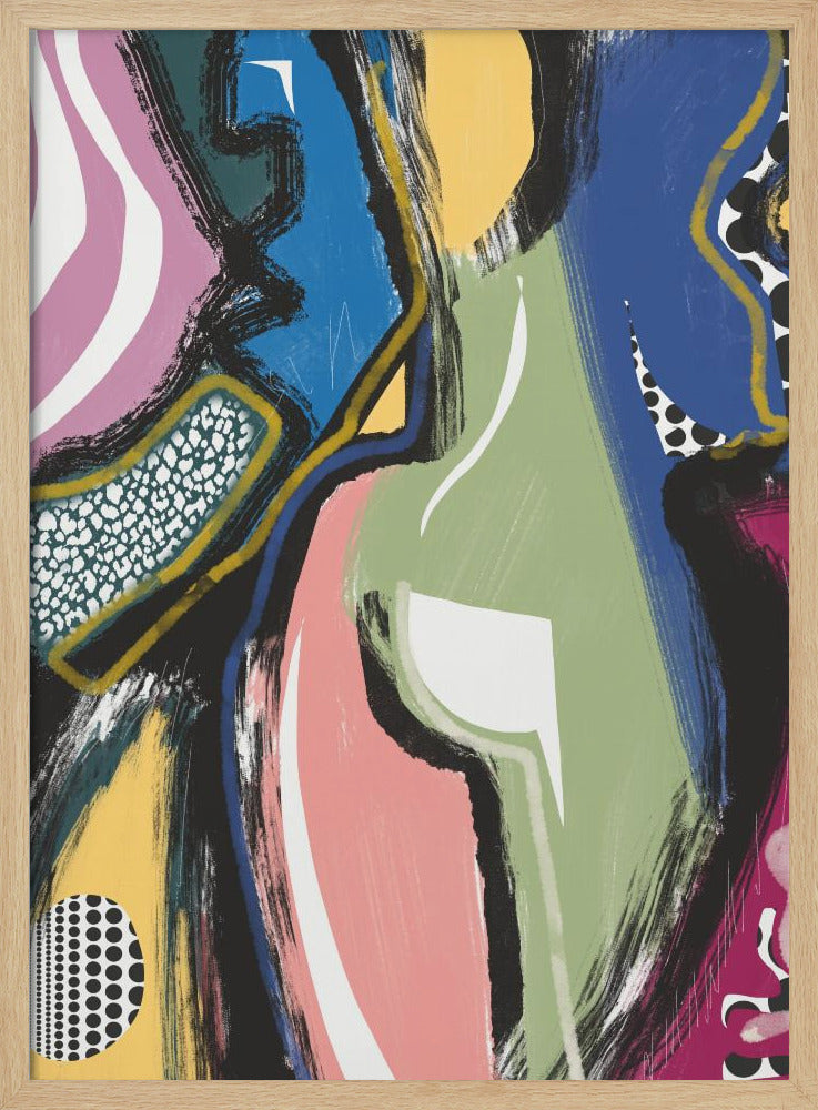 Colorful Abstract Bum | Poster