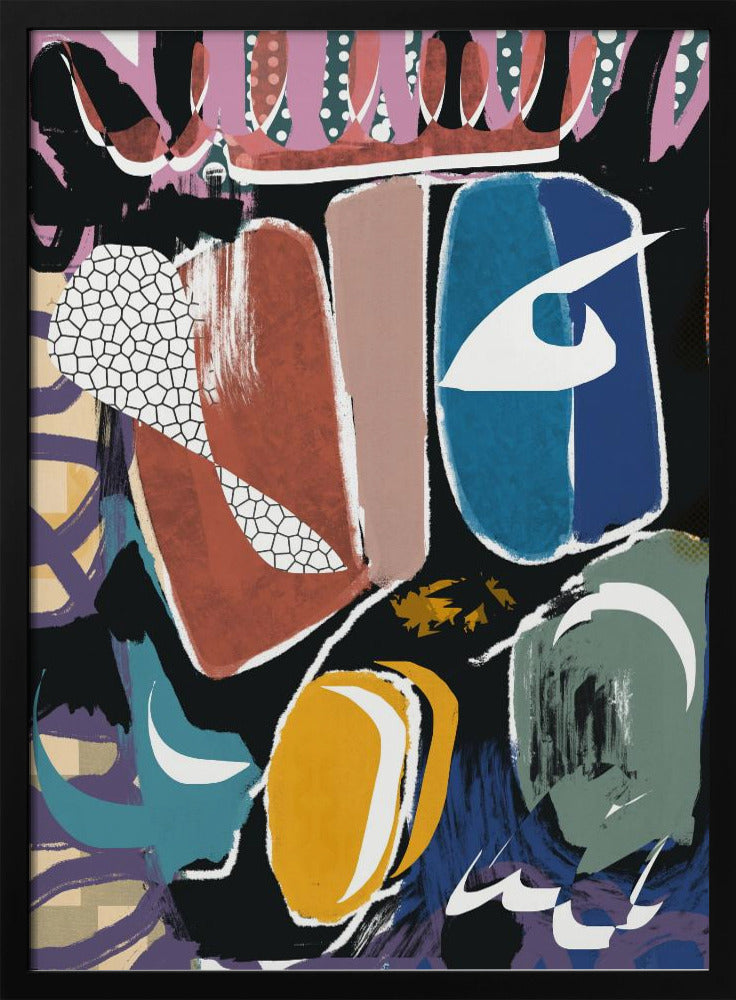 Playful Pebble Abstract | Poster