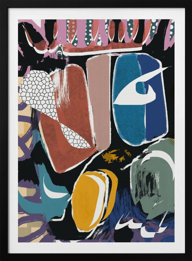 Playful Pebble Abstract | Poster