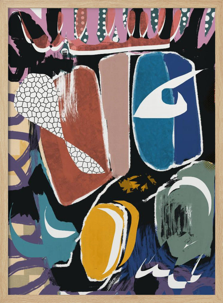 Playful Pebble Abstract | Poster