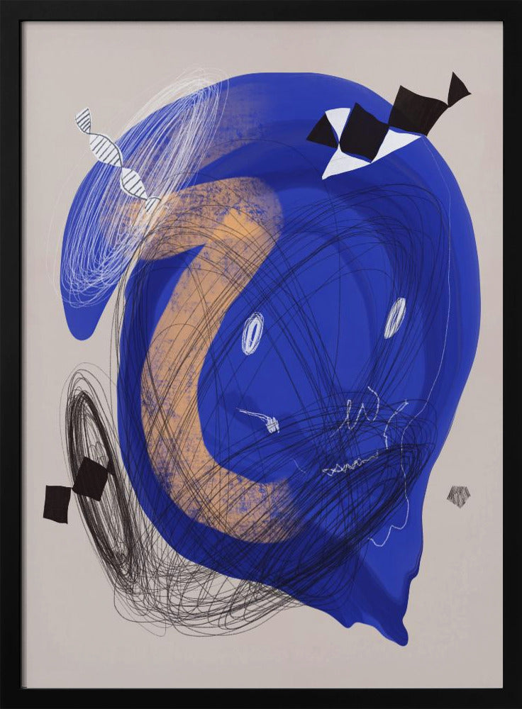 Chaotic Blue Whirl | Poster