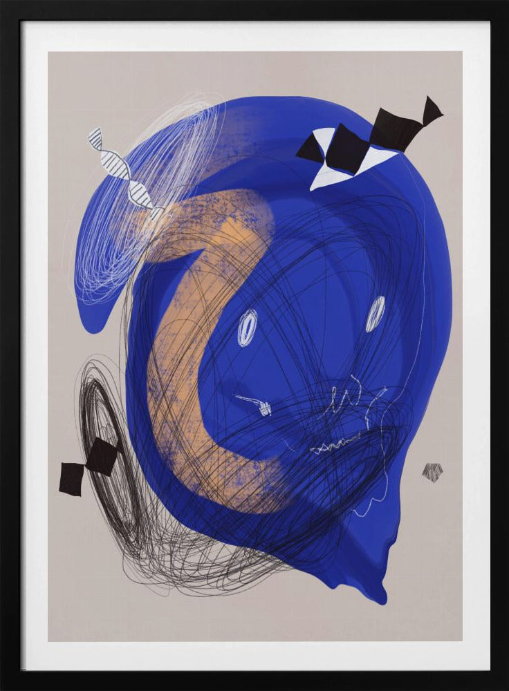 Chaotic Blue Whirl | Poster