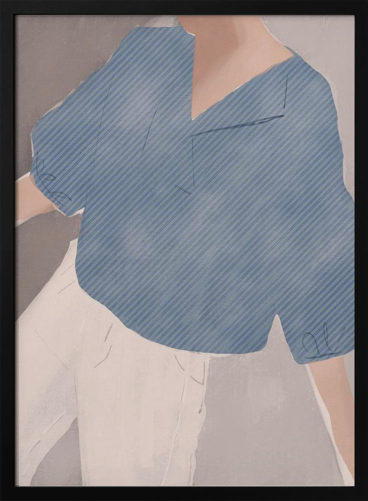 Striped Shirt Wanderer | Poster