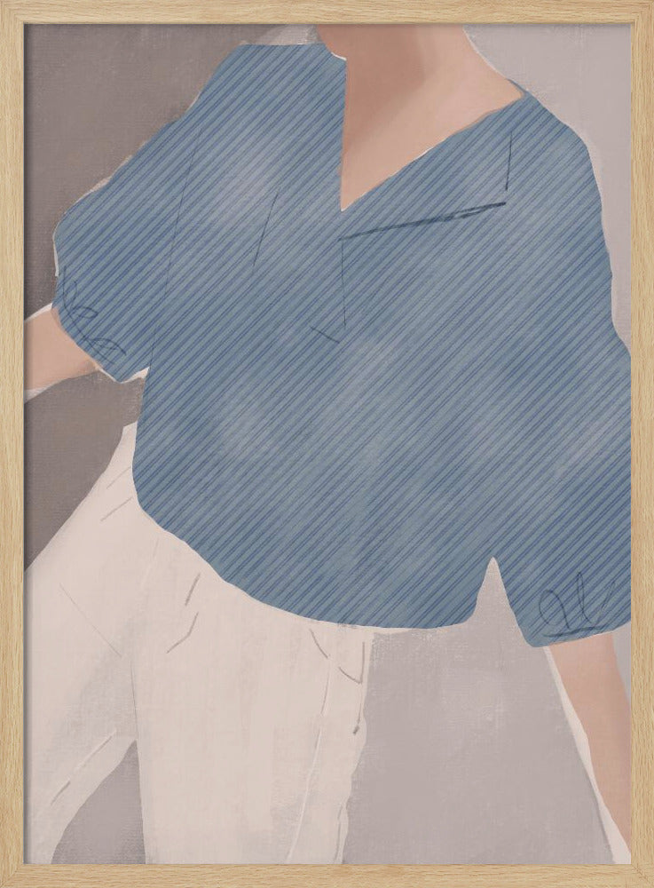 Striped Shirt Wanderer | Poster