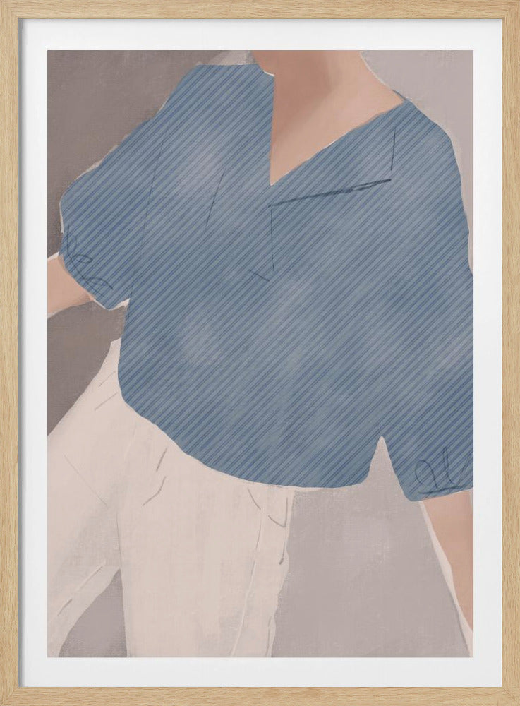 Striped Shirt Wanderer | Poster