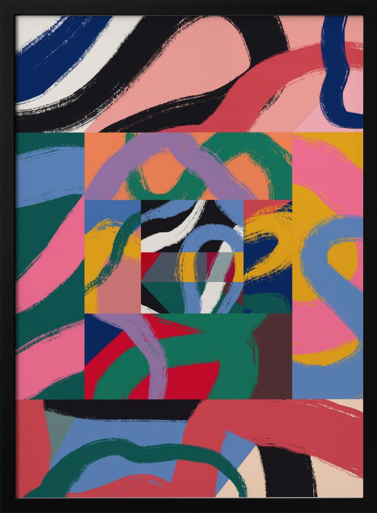 Colorful Line Ribbon Abstract | Poster