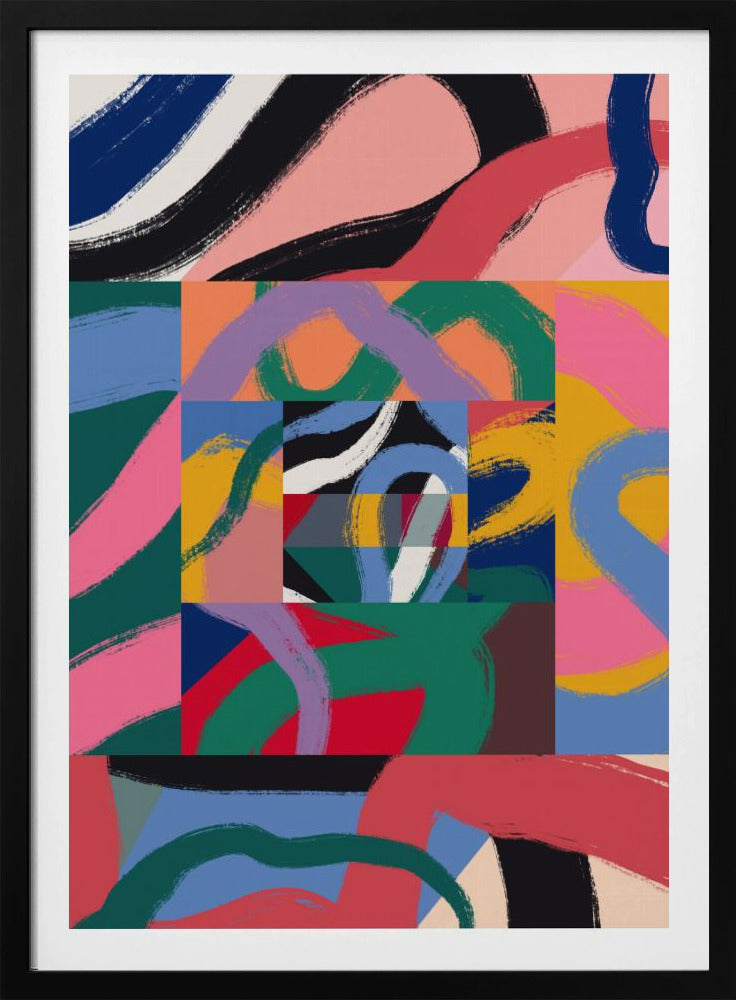 Colorful Line Ribbon Abstract | Poster