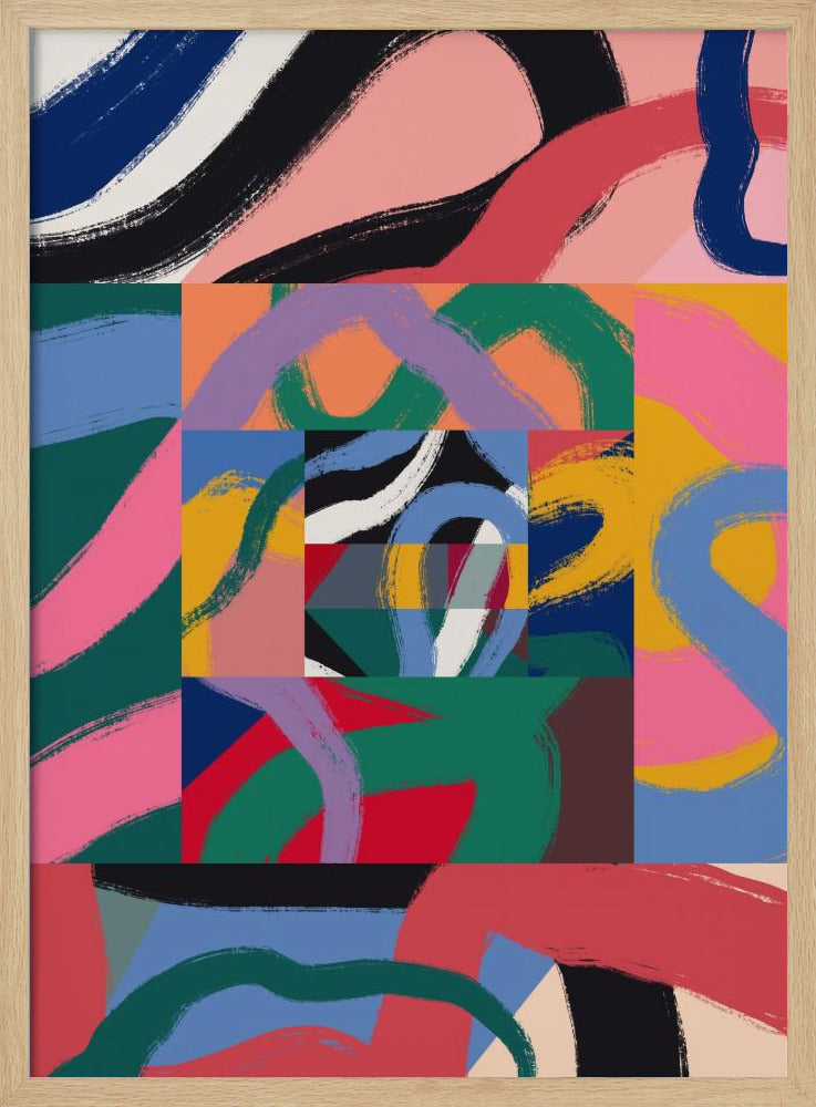 Colorful Line Ribbon Abstract | Poster