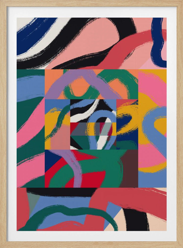 Colorful Line Ribbon Abstract | Poster