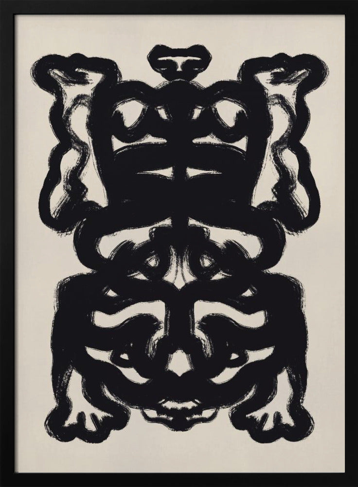 Symmetrical Black Pattern | Poster