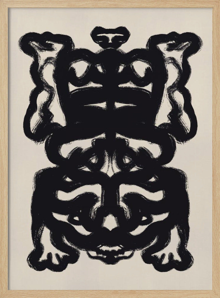 Symmetrical Black Pattern | Poster