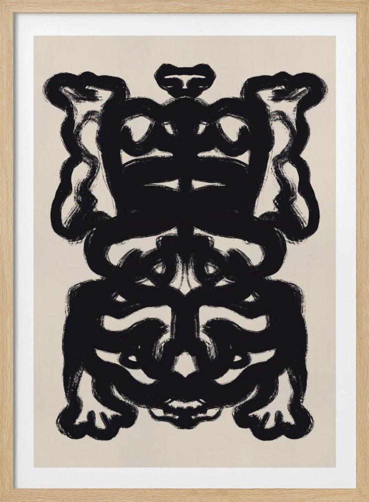 Symmetrical Black Pattern | Poster