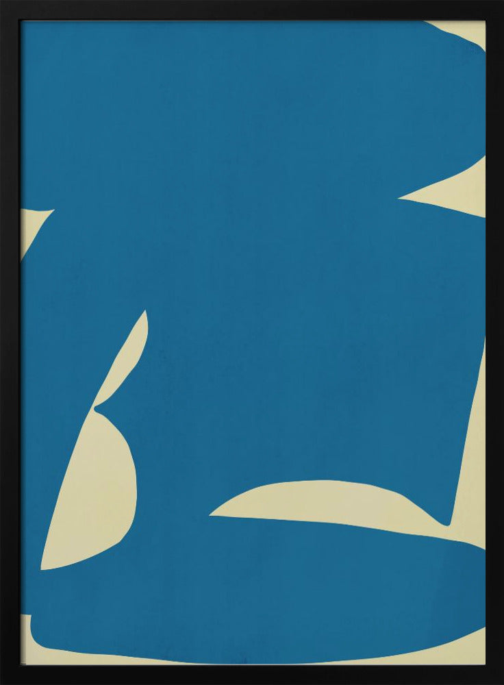 Abstract Blue Form | Poster