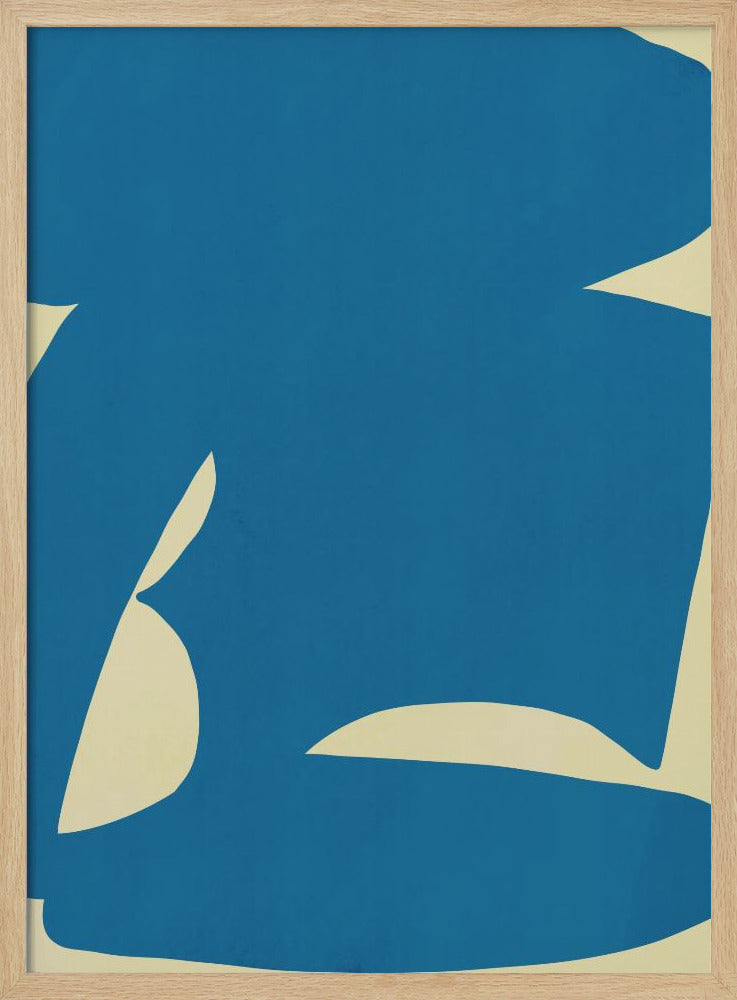 Abstract Blue Form | Poster