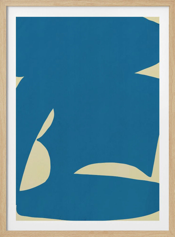 Abstract Blue Form | Poster