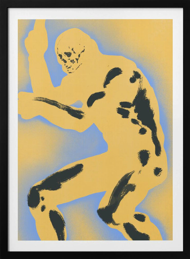 Skeletal Figure in Dynamic Pose | Poster