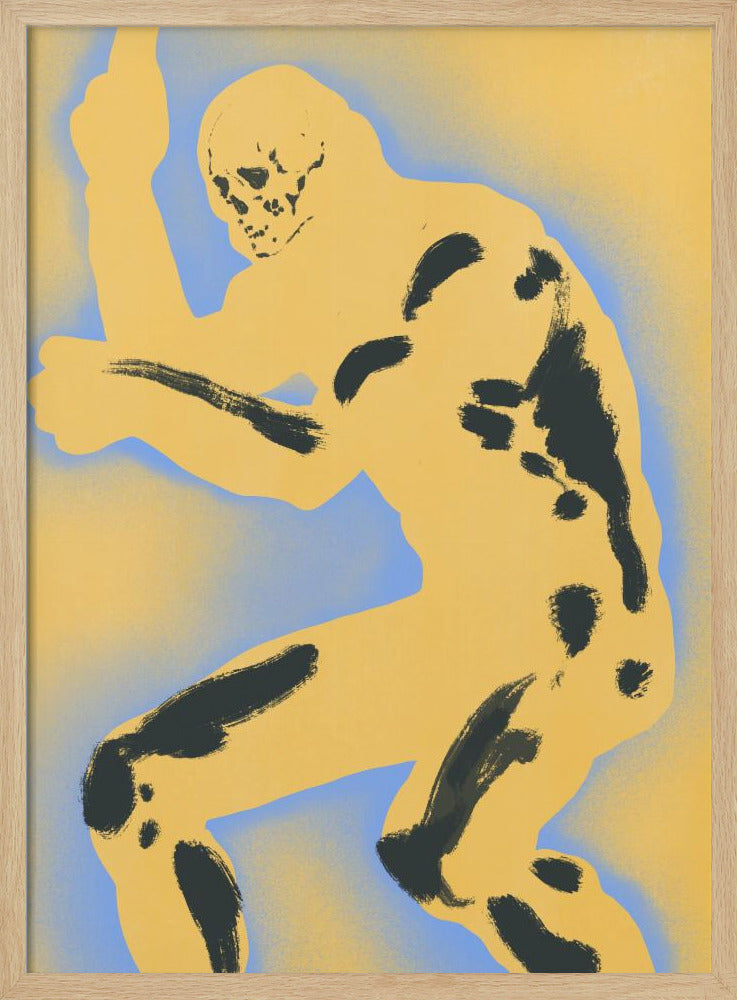 Skeletal Figure in Dynamic Pose | Poster