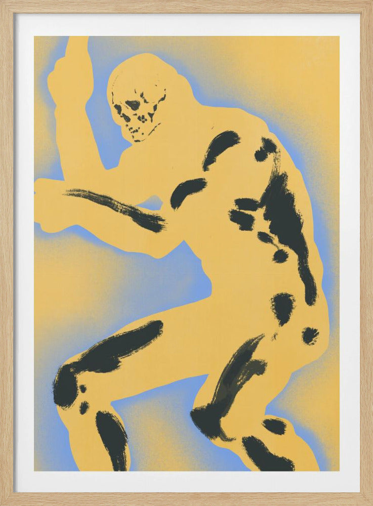 Skeletal Figure in Dynamic Pose | Poster