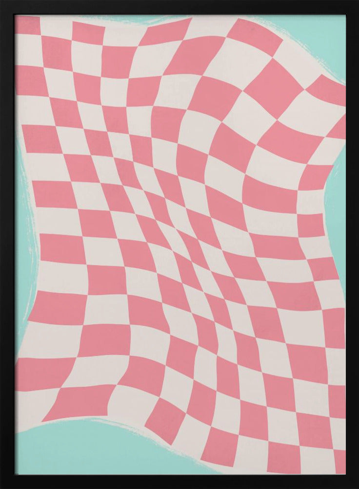 Rippled Checkered Wave | Poster