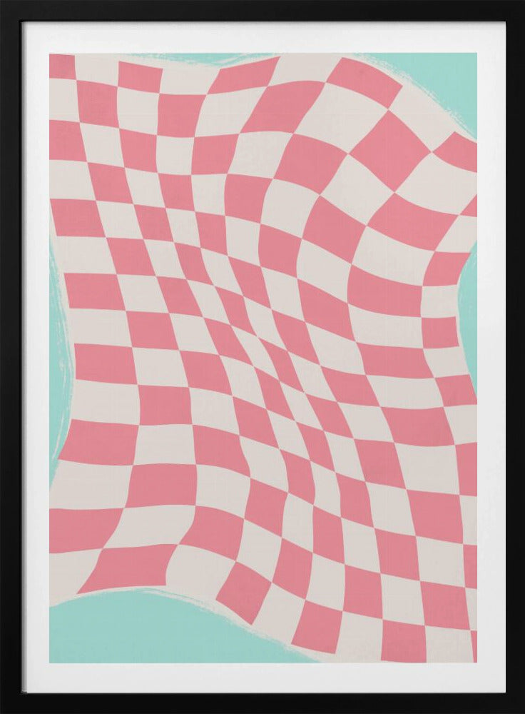 Rippled Checkered Wave | Poster