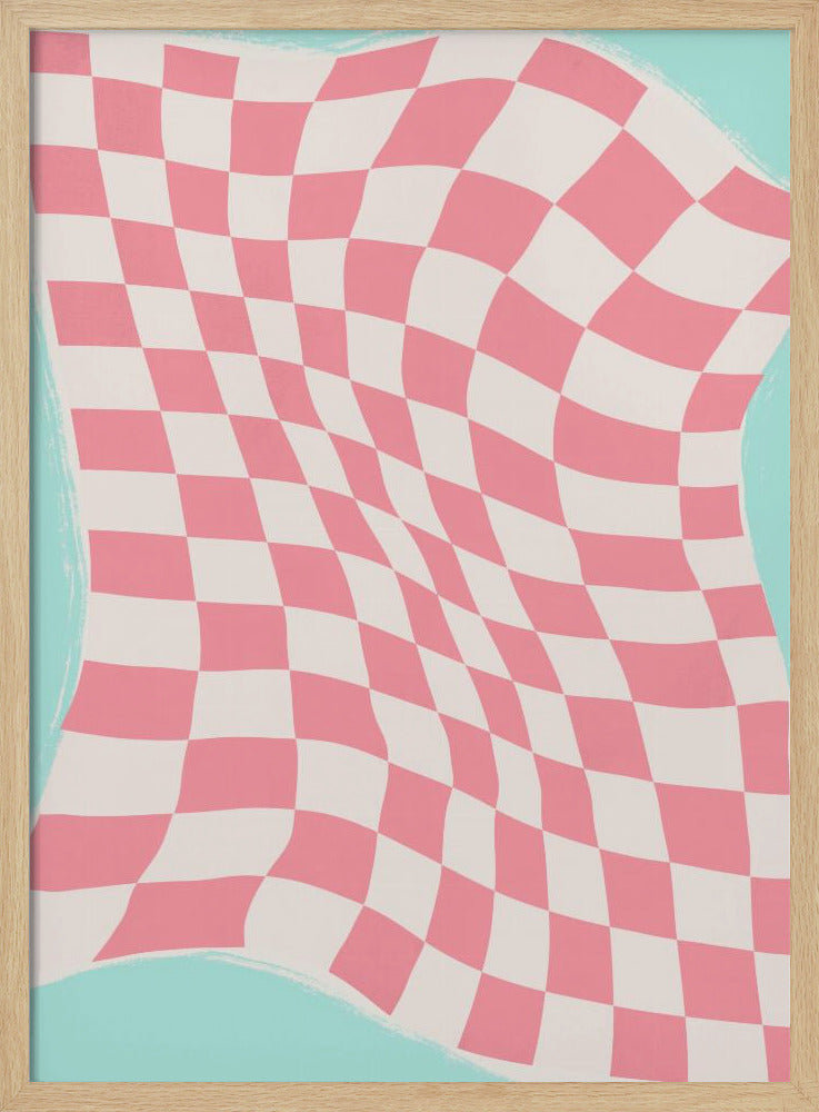 Rippled Checkered Wave | Poster