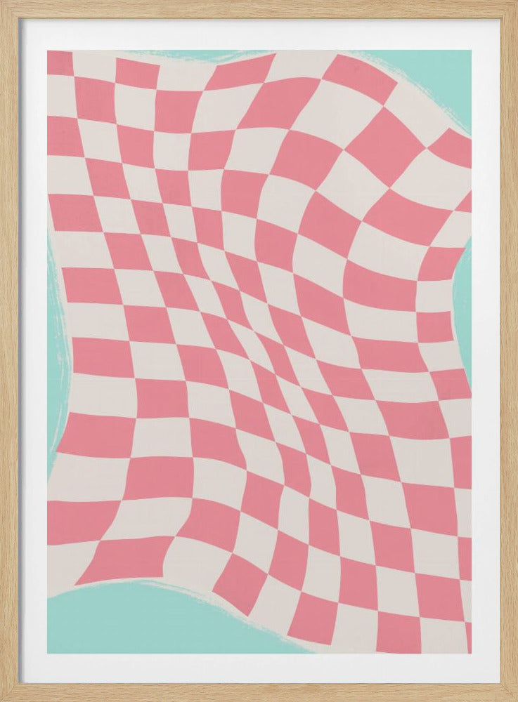 Rippled Checkered Wave | Poster