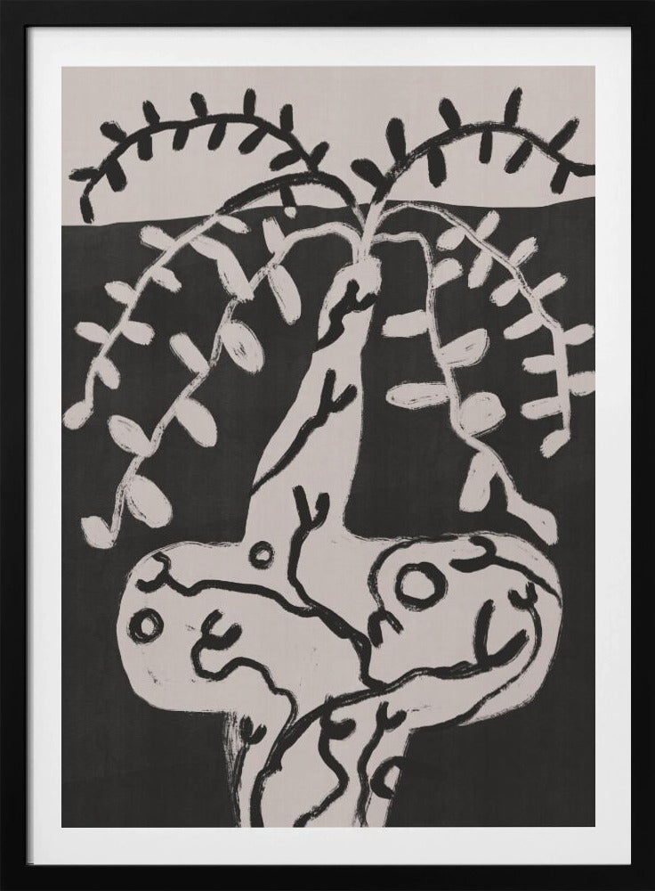 Rustic Pot Plant On the Table | Poster